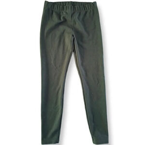 Ann Taylor LOFT Medium Thick Knit Black Elastic Waistband Leggings Pull On